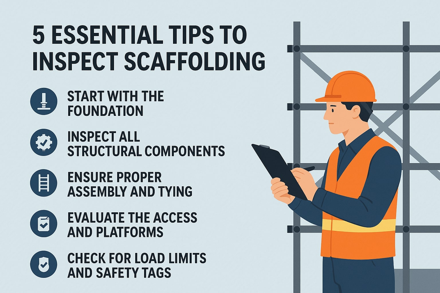 5 tips to inspect scaffolding
